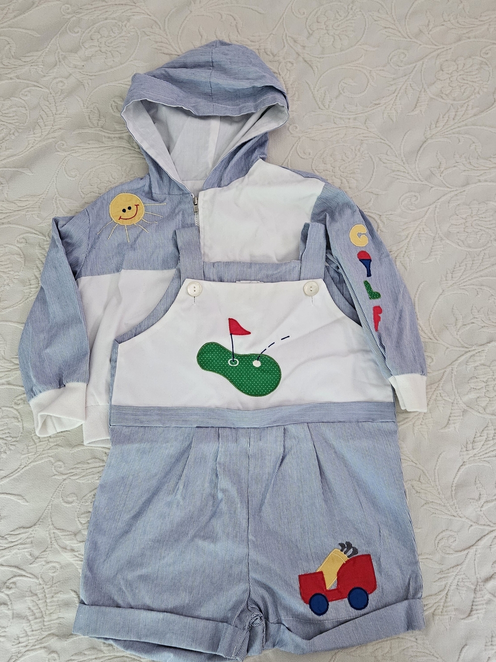 Nannette 2 Piece Kids Golf Romper and Jacket